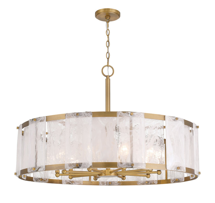 Minka-Lavery - 3638-732 - Ten Light Pendant - Veil - Legacy Brass