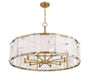 Minka-Lavery - 3638-732 - Ten Light Pendant - Veil - Legacy Brass
