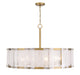 Minka-Lavery - 3638-732 - Ten Light Pendant - Veil - Legacy Brass