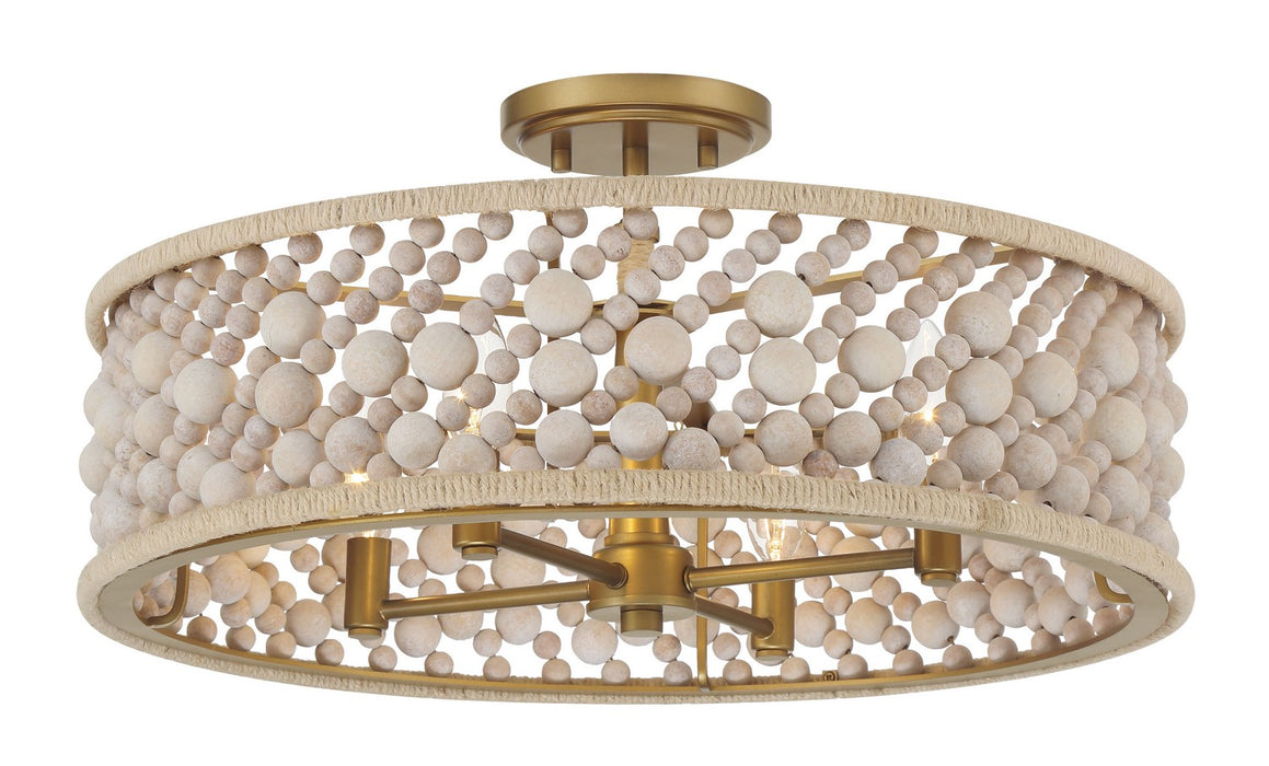 Minka-Lavery - 3645-870 - Four Light Semi Flush Mount - Horsmore - Legacy Brass (Painted)