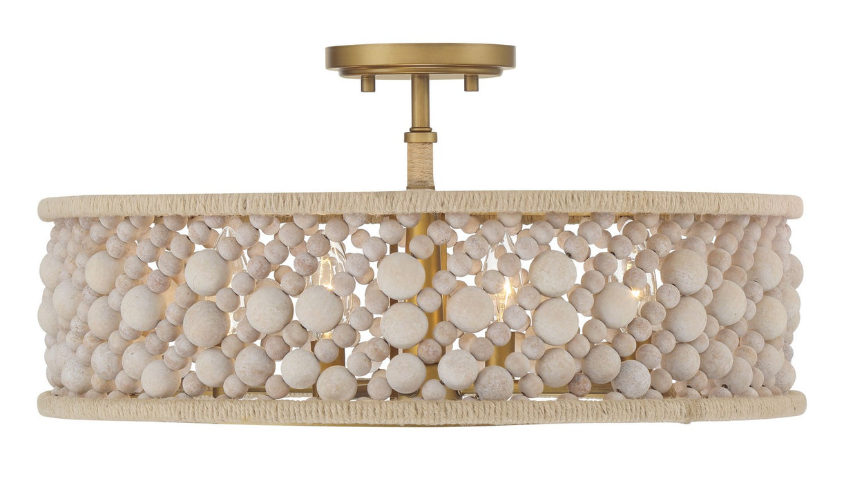 Minka-Lavery - 3645-870 - Four Light Semi Flush Mount - Horsmore - Legacy Brass (Painted)