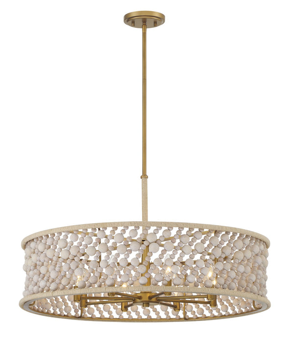 Minka-Lavery - 3646-870 - Eight Light Pendant - Horsmore - Legacy Brass (Painted)
