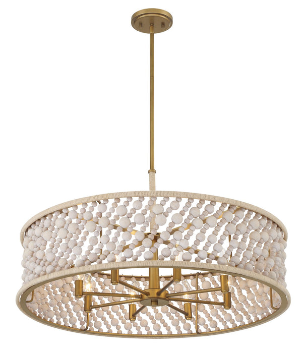 Minka-Lavery - 3646-870 - Eight Light Pendant - Horsmore - Legacy Brass (Painted)