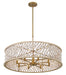 Minka-Lavery - 3646-870 - Eight Light Pendant - Horsmore - Legacy Brass (Painted)