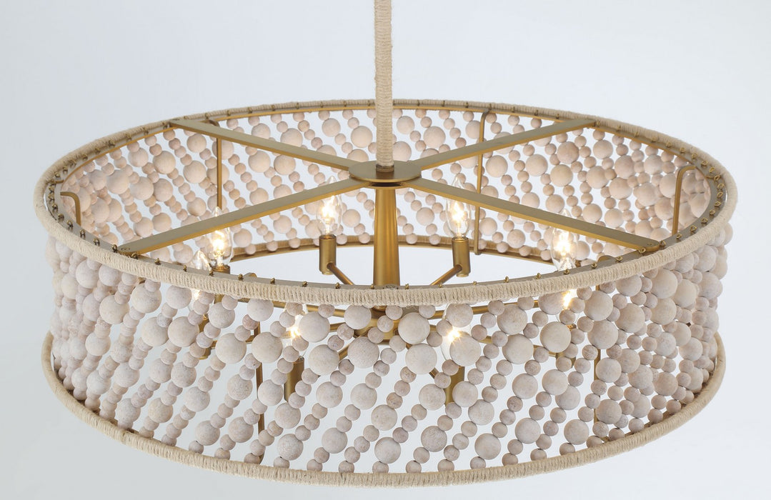 Minka-Lavery - 3646-870 - Eight Light Pendant - Horsmore - Legacy Brass (Painted)