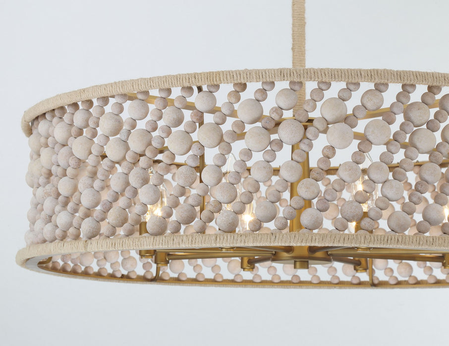 Minka-Lavery - 3646-870 - Eight Light Pendant - Horsmore - Legacy Brass (Painted)