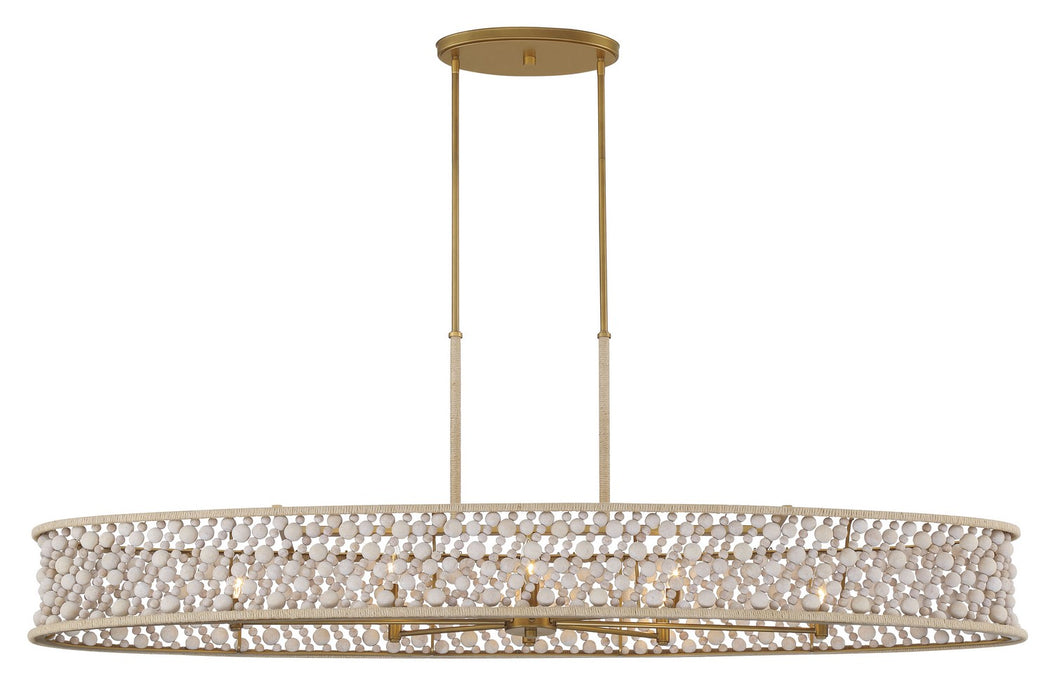 Minka-Lavery - 3647-870 - Eight Light Island Pendant - Horsmore - Legacy Brass (Painted)
