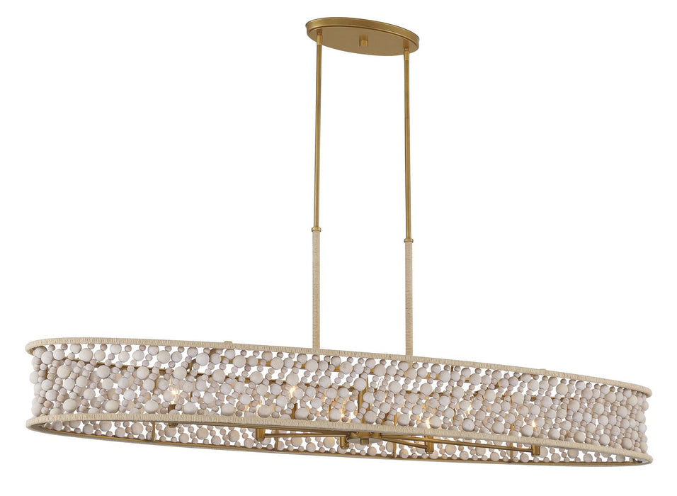 Minka-Lavery - 3647-870 - Eight Light Island Pendant - Horsmore - Legacy Brass (Painted)