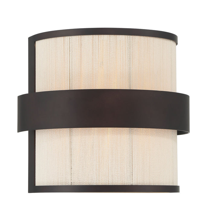 Minka-Lavery - 3682-886 - Two Light Wall Sconce - Harbor Wrap - Legacy Brass (Painted) & Dark