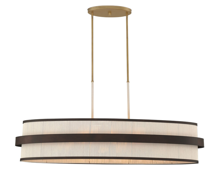 Minka-Lavery - 3687-886 - Eight Light Island Pendant - Harbor Wrap - Legacy Brass (Painted) & Dark