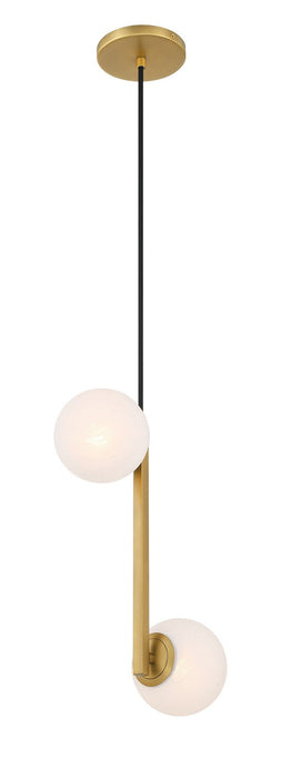 Minka-Lavery - 3745-732 - Two Light Pendant - Curven - Legacy Brass