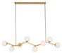 Minka-Lavery - 3747-732 - Eight Light Island Pendant - Curven - Legacy Brass