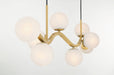 Minka-Lavery - 3747-732 - Eight Light Island Pendant - Curven - Legacy Brass