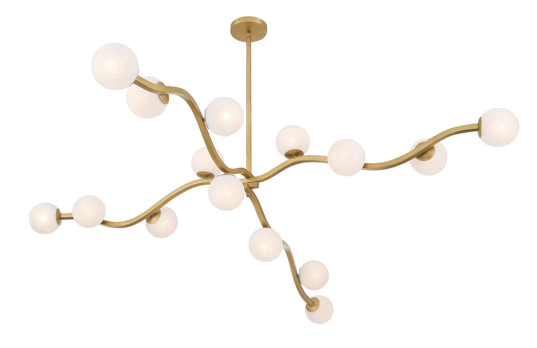 Minka-Lavery - 3749-732 - 16 Light Chandelier - Curven - Legacy Brass