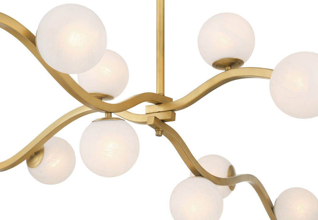 Minka-Lavery - 3749-732 - 16 Light Chandelier - Curven - Legacy Brass