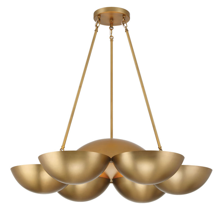 Minka-Lavery - 3756-732 - Six Light Chandelier - Ivy Lane - Legacy Brass