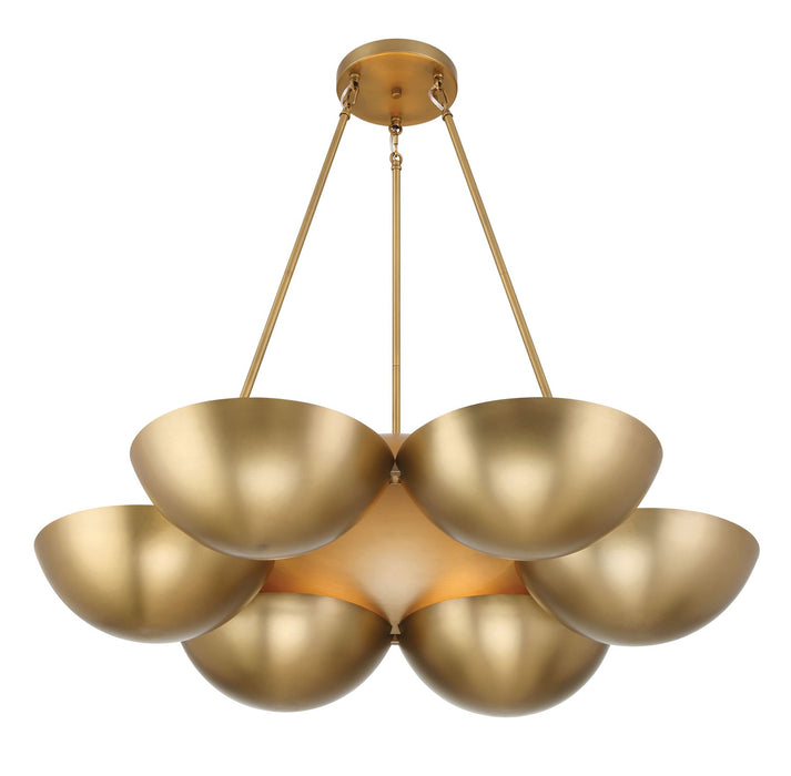 Minka-Lavery - 3756-732 - Six Light Chandelier - Ivy Lane - Legacy Brass