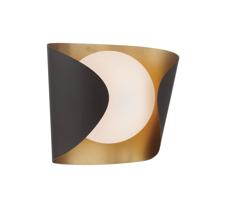 Minka-Lavery - 3771-855 - One Light Vanity - Flare - Legacy Brass & Dark Bronze