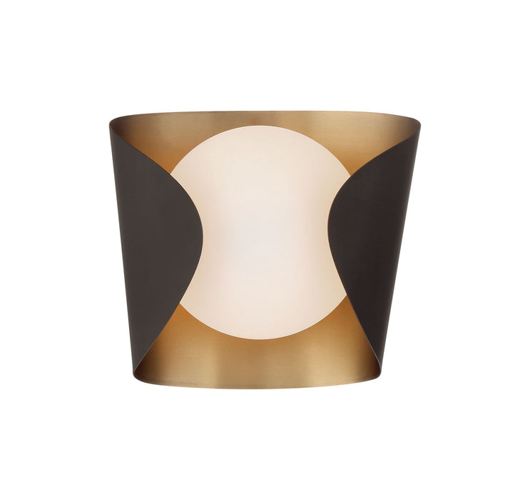 Minka-Lavery - 3771-855 - One Light Vanity - Flare - Legacy Brass & Dark Bronze