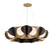 Minka-Lavery - 3779-855 - Nine Light Pendant - Flare - Legacy Brass & Dark Bronze