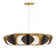 Minka-Lavery - 3779-855 - Nine Light Pendant - Flare - Legacy Brass & Dark Bronze