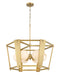 Minka-Lavery - 3786-732 - Six Light Pendant - Shimmer - Legacy Brass