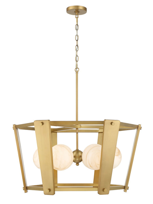 Minka-Lavery - 3786-732 - Six Light Pendant - Shimmer - Legacy Brass