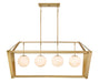 Minka-Lavery - 3787-732 - Four Light Island Pendant - Shimmer - Legacy Brass
