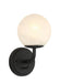 Minka-Lavery - 3791-899 - One Light Vanity - Whitehall - Dark Matte Black