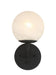 Minka-Lavery - 3791-899 - One Light Vanity - Whitehall - Dark Matte Black