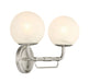 Minka-Lavery - 3792-84 - Two Light Vanity - Whitehall - Brushed Nickel