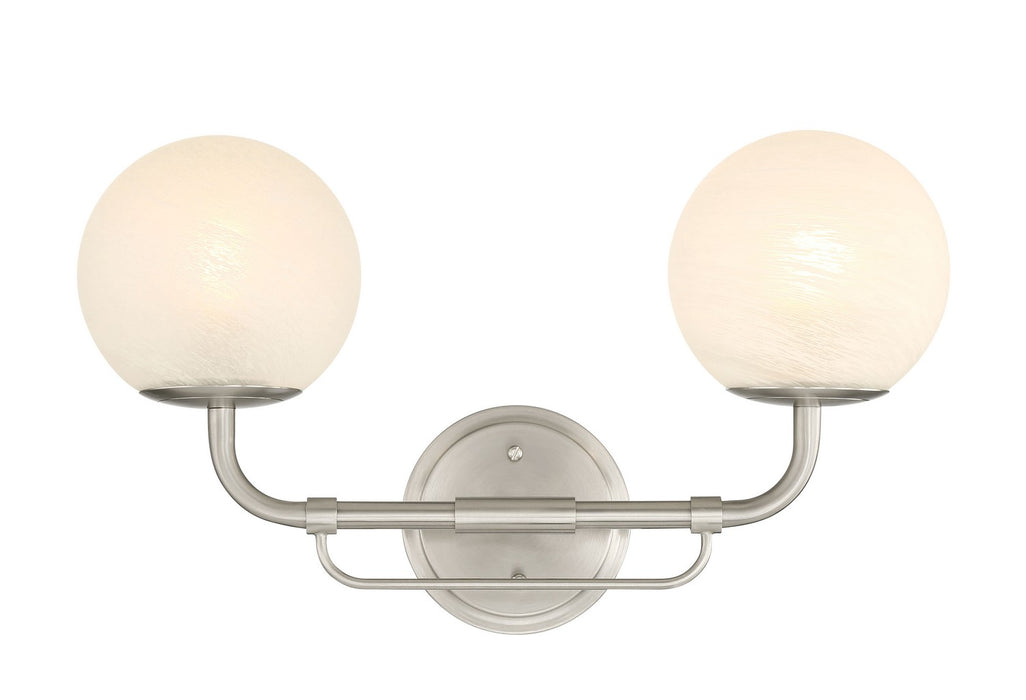 Minka-Lavery - 3792-84 - Two Light Vanity - Whitehall - Brushed Nickel