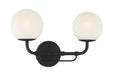 Minka-Lavery - 3792-899 - Two Light Vanity - Whitehall - Dark Matte Black