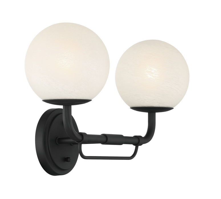 Minka-Lavery - 3792-899 - Two Light Vanity - Whitehall - Dark Matte Black