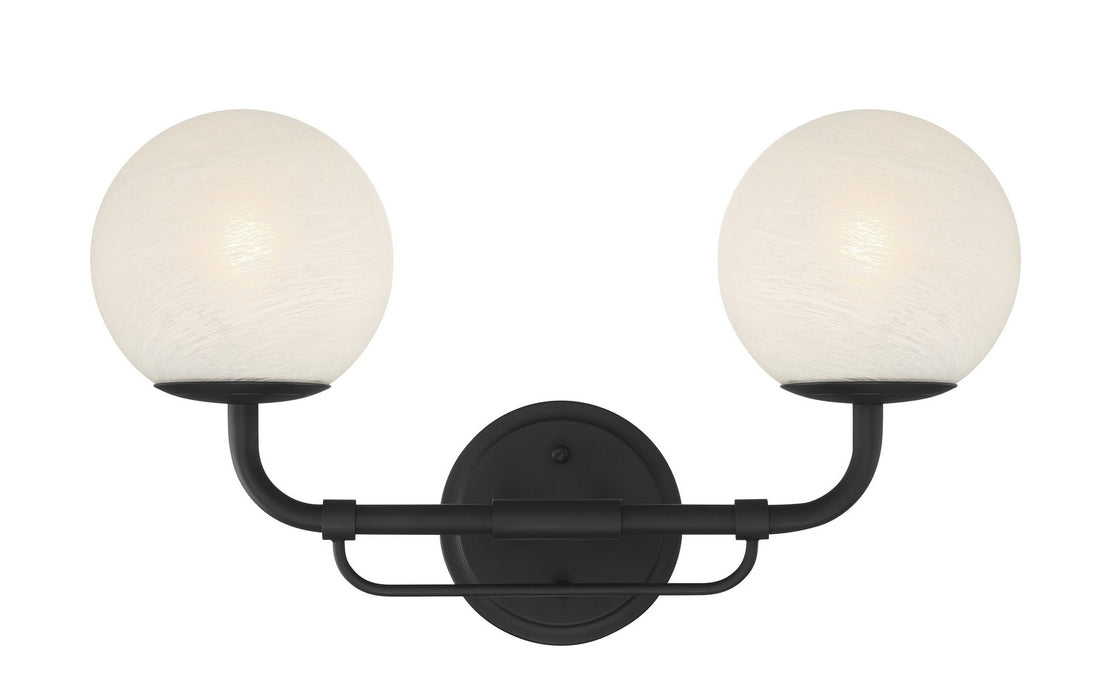 Minka-Lavery - 3792-899 - Two Light Vanity - Whitehall - Dark Matte Black