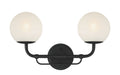 Minka-Lavery - 3792-899 - Two Light Vanity - Whitehall - Dark Matte Black
