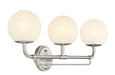 Minka-Lavery - 3793-84 - Three Light Vanity - Whitehall - Brushed Nickel