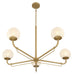 Minka-Lavery - 3795-732 - Five Light Chandelier - Whitehall - Legacy Brass