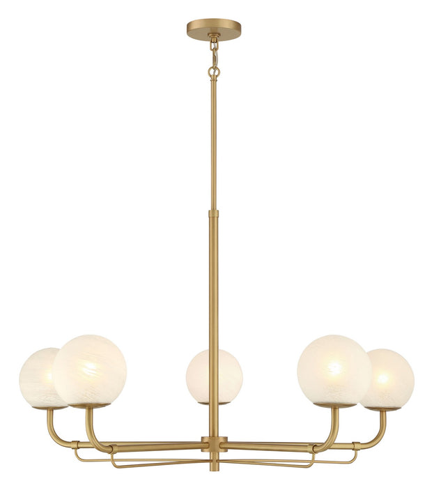 Minka-Lavery - 3795-732 - Five Light Chandelier - Whitehall - Legacy Brass