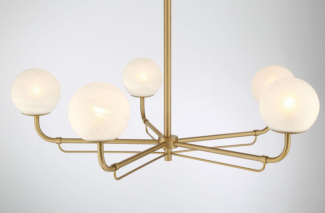 Minka-Lavery - 3795-732 - Five Light Chandelier - Whitehall - Legacy Brass