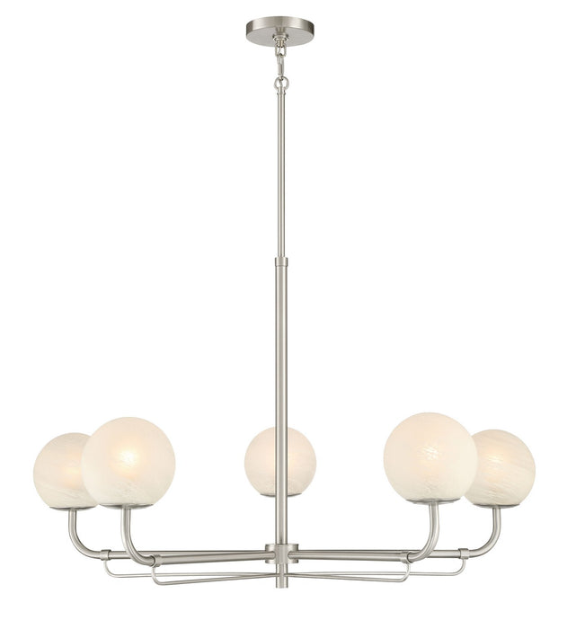 Minka-Lavery - 3795-84 - Five Light Chandelier - Whitehall - Brushed Nickel