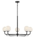 Minka-Lavery - 3795-899 - Five Light Chandelier - Whitehall - Dark Matte Black
