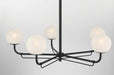 Minka-Lavery - 3795-899 - Five Light Chandelier - Whitehall - Dark Matte Black