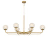 Minka-Lavery - 3796-732 - Six Light Island Pendant - Whitehall - Legacy Brass