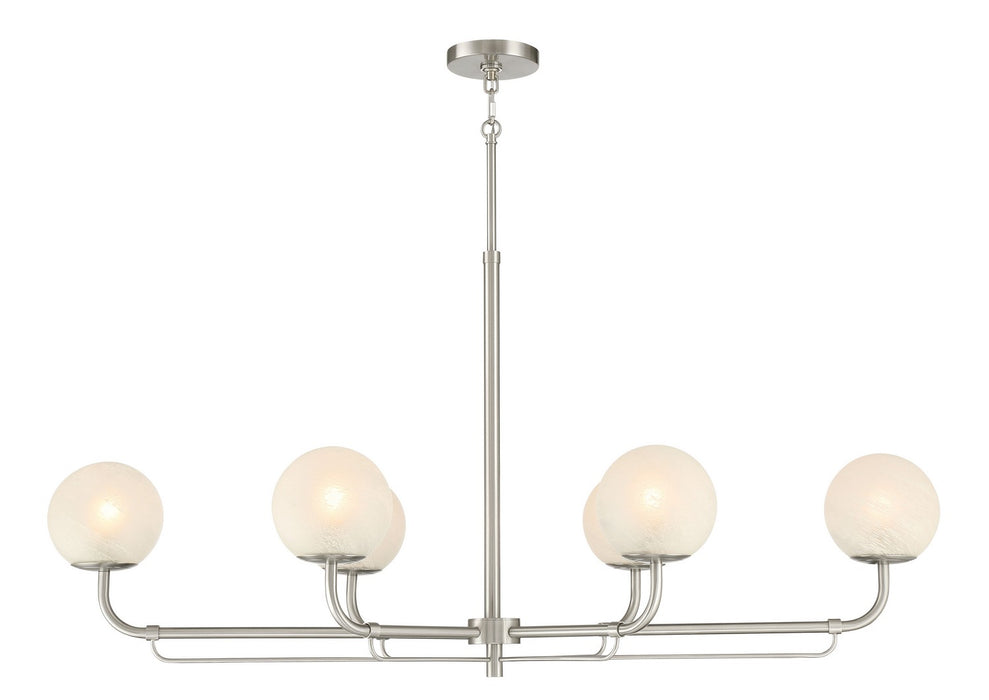 Minka-Lavery - 3796-84 - Six Light Island Pendant - Whitehall - Brushed Nickel