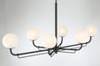 Minka-Lavery - 3796-899 - Six Light Island Pendant - Whitehall - Dark Matte Black