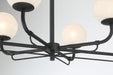 Minka-Lavery - 3796-899 - Six Light Island Pendant - Whitehall - Dark Matte Black