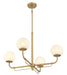 Minka-Lavery - 3797-732 - Four Light Chandelier - Whitehall - Legacy Brass