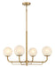 Minka-Lavery - 3797-732 - Four Light Chandelier - Whitehall - Legacy Brass