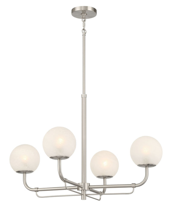 Minka-Lavery - 3797-84 - Four Light Chandelier - Whitehall - Brushed Nickel